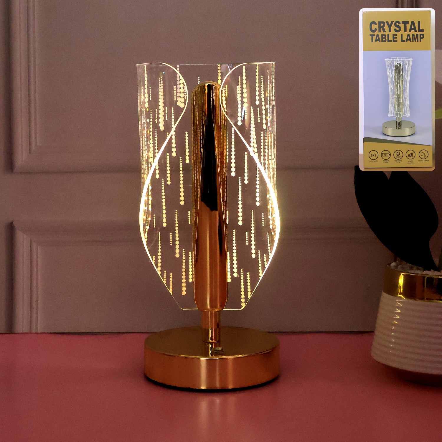 Modern Crystal LED Table Lamp (1 Pc) Modern Crystal LED Table Lamp (1 Pc)